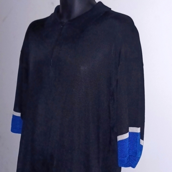 Redspike Black, Blue and White Pullover Dress Shirt, XL - Picture 7 of 8